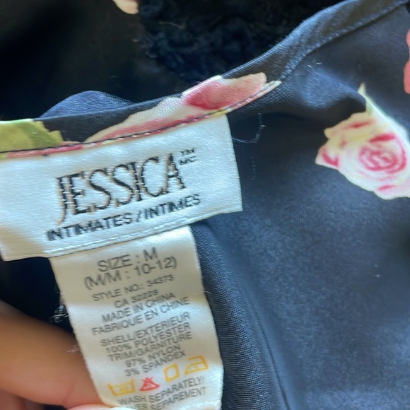 VINTAGE ROSE PRINT SLIP DRESS SIZE MEDIUM - Picture 5 of 5